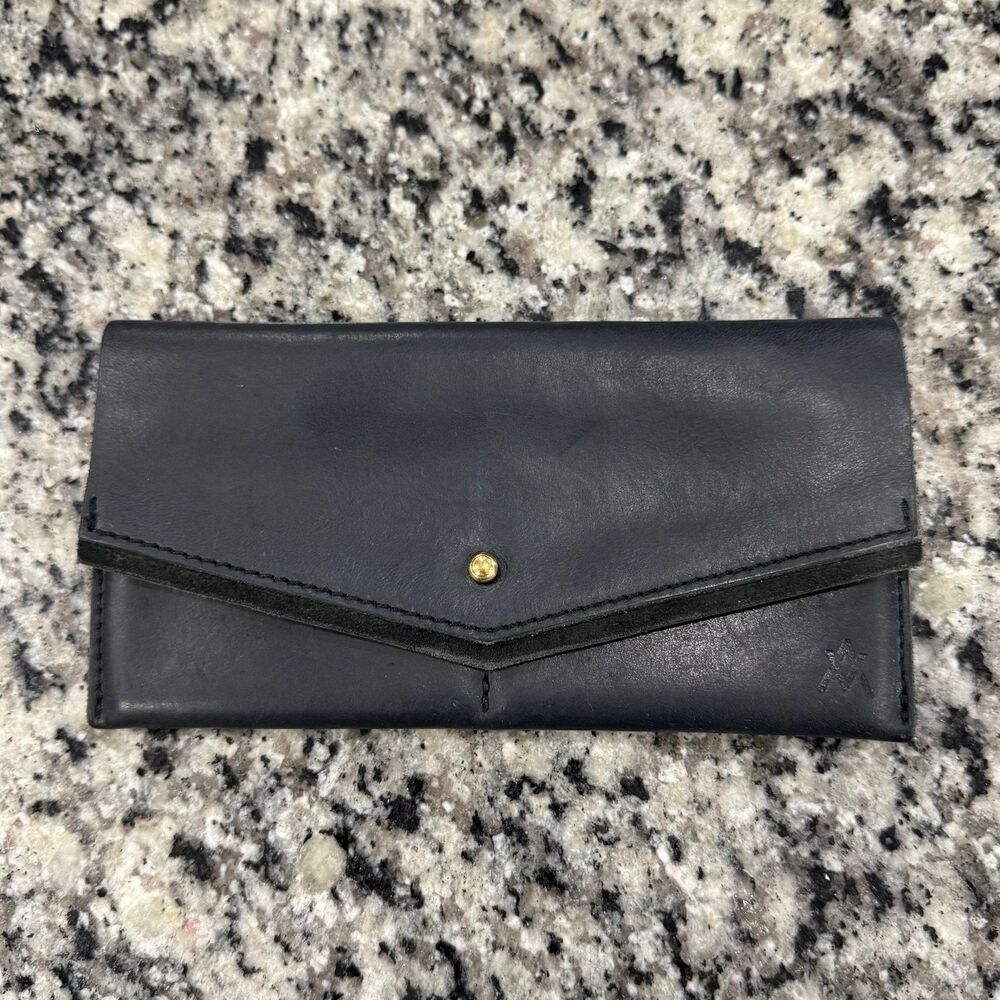 Mini Leather Wallet in Black hand crafted in India